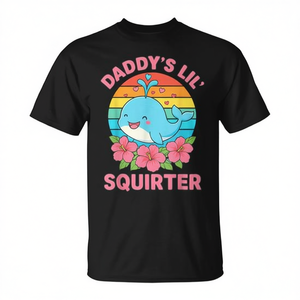 Camiseta Daddys Lil Squirter con diseño divertido y humorístico, camiseta unisex para adultos - Product Image 2