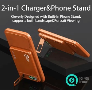 Chargeur de téléphone portable magnétique à logo personnalisé à charge rapide 5000 mAh, chargeur de téléphone 15 W ultra fin, <span class=keywords><strong>batterie</strong></span> portable sans fil - Product Image 3