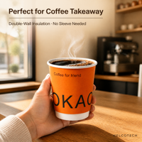Gobelet en carton à double paroi 8oz 12oz 16oz 20oz 22oz avec logo personnalisé, jetable, pour café, avec couvercle, vente directe usine, pour boissons chaudes