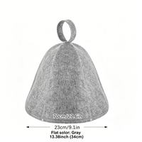 Chapeau de sauna en feutre 100 % laine de Nouvelle-Zélande, vente en gros d'usine, couleur et logo personnalisables, résistant à la chaleur, accessoire de bain de sauna