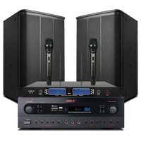 Système de divertissement KTV domestique SHILE AV1018 BX505 pour le chant, les salles de réunion d'affaires, les salons d'hôtel, les cabines VIP, console de contrôle DJ