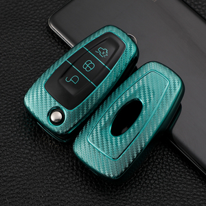 Coque de couverture de clé de voiture en TPU souple à texture en cuir pour <span class=keywords><strong>Ford</strong></span> Fox Kuga <span class=keywords><strong>Tourneo</strong></span> - Product Image 5