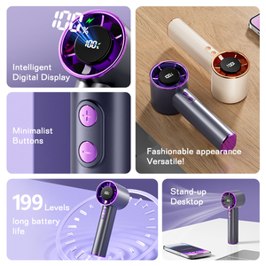 مروحة صغيرة محمولة من Dreepor قابلة لإعادة الشحن ، توربو محمول بألوان شعار مخصص - Product Image 6