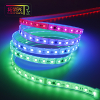 DMX512 SK6812 USB de doble señal, direccionable, programable, con reanudación por punto de interrupción, flexible, control remoto Wi-Fi, RGBW, IP67, cobre