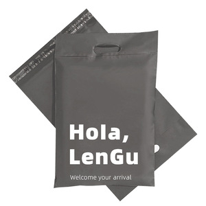 Tùy chỉnh thiết kế có thể tái chế nhựa PE Túi bưu phẩm biểu tượng tùy chỉnh Express compostable quần áo chuyển phát nhanh túi với xử lý - Product Image 4