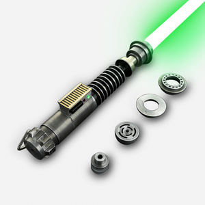 Poignée en métal patiné pour Jedi <span class=keywords><strong>Luke</strong></span> <span class=keywords><strong>Skywalker</strong></span> Heavy Dueling Lame de balançoire lisse Changement de couleur Sabre laser <span class=keywords><strong>Star</strong></span> the <span class=keywords><strong>Wars</strong></span> - Product Image 2