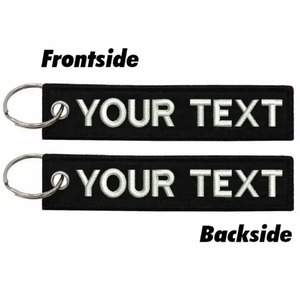 Llavero Bordado Personalizado OEM de Doble Cara con Etiqueta Privada para Regalos Corporativos, Artículos Promocionales y Eventos - Product Image 1