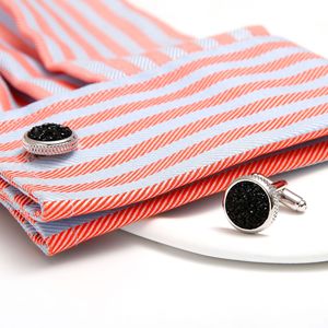 カフリンクスギフト用,ゴールドメタルカフス男性カフスカスタム高級パーソナライズダイヤモンドカフス - Product Image 4