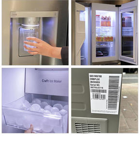 Réfrigérateur 635L avec distributeur d'eau, sans givre, pour usage domestique et commercial, avec fonction de fabrication de glace et écran intelligent - Product Image 3