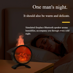 Wholesale Wholesale Aromatherapy Machine BT Speaker <b>Diffuser</b> Colorful Night Light Essential <b>Oil</b> Fireplace - Product Image 5