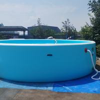 Individuell Bedruckter Aufblasbarer PVC-Swimmingpool für die Familie, Große Größe, Outdoor-Garten, Faltbarer Aufblasbarer Pool für Kinder und Erwachsene