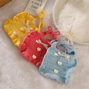 Nouvelles ventes d'usine personnaliséesPet automne/hiver tricoté écharpe Pet Crochet collier <span class=keywords><strong>princesse</strong></span> bavoir collier pour animaux de compagnie - Product Image 4