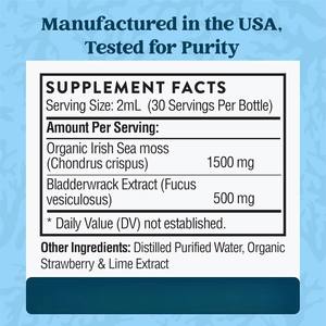 Extracto Vegano de Musgo Irlandés Orgánico OEM/ODM, 2 ml por Porción, 60 ml/botella, para la Salud Inmunológica y Articular de Adultos y el Crecimiento del Cabello - Product Image 4