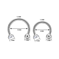 Perhiasan Tubuh Titanium G23 ASTM F136 untuk Fashion, Anting Tindik Alis, Septum, dan Hidung
