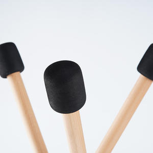 Support pour tambour Support à main pour langue Support triangulaire pour plancher en bois de hêtre Support pour tambour universel pliable et portable Accessoires pour batterie - Product Image 4