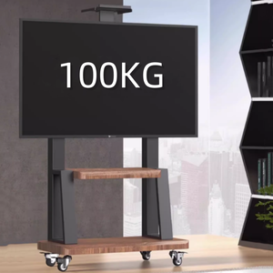 Có thể điều chỉnh 100kg thép TV giỏ hàng với kệ gỗ TV di động tầng đứng cho 32-75 inch LCD TVS công suất lớn TV Mounts & xe - Product Image 5