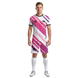Conjunto de Uniforme de Voleibol Personalizado Unisex, Sublimado, a Rayas, Manga Corta, Transpirable, de Poliéster, para Todas las Temporadas, Tallas para Adultos - Product Image 1