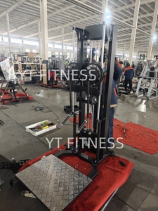 피트니스 측면 숄더 레이즈 머신 트레이너 높이 조절 플레이트 로드 겸용 스탠딩 레이즈 기구 - Product Image 6