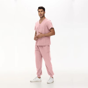 Ensemble d'uniformes médicaux extensibles de haute qualité à manches courtes pour femmes, idéal pour les professionnels de la santé et les spas - Product Image 6