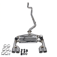 Système d'échappement de luxe en acier inoxydable 304 poli miroir 1,5 mm pour BMW 320i 325i 328i 330i 2.0T F30 B48 N 20 (2013-2018)