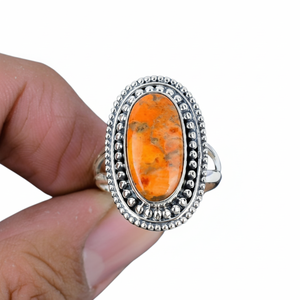 Anillo de compromiso de regalo de fiesta de mujer estilo bohemio Ajuste de bisel de rubí de plata esterlina hecho a mano - Product Image 1