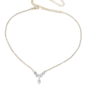 <span class=keywords><strong>Xu</strong></span> <span class=keywords><strong>Me</strong></span> deslumbrantemente viste el mismo collar con piedras que Zhao Lusi, exalando un lujo discreto y un encanto de alta gama. Los pendientes de la niña son - Product Image 5