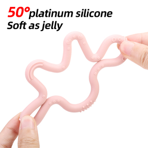 Échantillon gratuit <span class=keywords><strong>de</strong></span> gomme <span class=keywords><strong>de</strong></span> dentition <span class=keywords><strong>de</strong></span> corail gomme <span class=keywords><strong>de</strong></span> massage réutilisable doux <span class=keywords><strong>de</strong></span> nombreux points <span class=keywords><strong>de</strong></span> dentition forte flexibilité gomme <span class=keywords><strong>de</strong></span> soulagement à mâcher anneau <span class=keywords><strong>de</strong></span> dentition pour bébé - Product Image 4