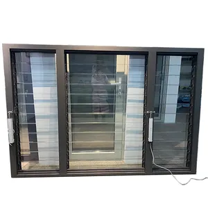 Louver Glass Electric Automatic Clear Glass Louver Aluminium Profile Freely Opening