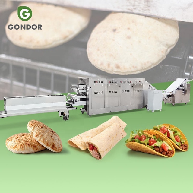 Arabic Bread Oven Complete Automatic Production Line Singapore Chapati Maker