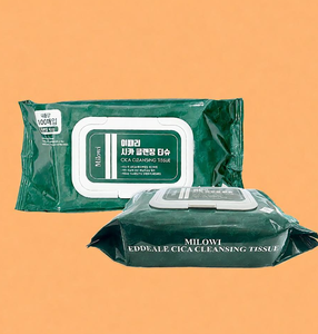 MILOWI EDDEALE CICA CLEANSING TISSUE 100 Feuilles Démaquillant Apaisant à la Centella - Product Image 5