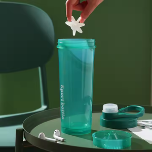 Cấp thực phẩm BPA-free xách tay Protein Shaker Ấm đun nước bằng nhựa với máy ép trái cây - Product Image 5