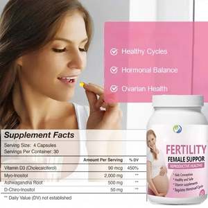 Cápsulas de Fertilidad Natural Ausreson OEM, Suplementos para la Salud Femenina, Vitaminas para Mujeres, Folato, Mioinositol, Ácido Fólico, Cápsulas de Fertilidad - Product Image 3