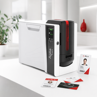 Imprimante de cartes d'identité Evolis Agilia Simplex Retransfert 600x600 DPI, interface USB/Ethernet, papier CR80, 150 cartes/heure, garantie 3 ans
