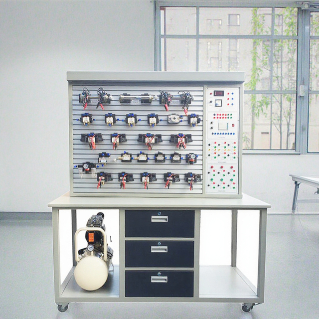 PLC Controlled Pneumatic Training Equipment Mechatronics Educational Trainer System Industrial Training Equipment