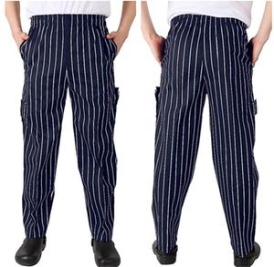 Hôtel Restaurant <span class=keywords><strong>Boulangerie</strong></span> bar Élastique zèbre Chef Pantalon Homme Chef Pantalon Cargo Style Baggy Chef Pantalon avec Poches - Product Image 1