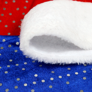 Décorations <span class=keywords><strong>de</strong></span> Noël en gros : Bonnets <span class=keywords><strong>de</strong></span> Noël en flanelle scintillante avec paillettes, chapeaux <span class=keywords><strong>de</strong></span> Père Noël pour la décoration <span class=keywords><strong>de</strong></span> fêtes - Product Image 4