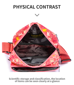 Borsa a tracolla da donna Vintage personalizzata con fiore estivo con stampa digitale piccola borsa a tracolla <span class=keywords><strong>Messenger</strong></span> con Logo - Product Image 6