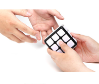 Cubo Magico 4-en-1, jeu électronique portable de mémoire et d'entraînement cérébral, jouet ludique en plastique avec doigts lumineux, cadeau éducatif et musical