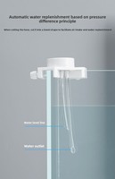 Rechargeur d'eau automatique pour aquarium, petit contrôleur de niveau d'eau intelligent sans alimentation, seau à goutte moderne en plastique carré