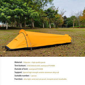 เต็น<span class=keywords><strong>ท์</strong></span>ผ้าใบกันน้ำแบบเดี่ยวสำหรับตั้งแคมป์ ที่พักส่วนตัว พร้อมถุงนอน โครงสร้างแบบห้องนอนเดียว - Product Image 3