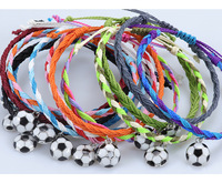 2025 cristal gros Football Couple Bracelet hommes et femmes fête Style fait à la main coloré tressé corde Bracelet