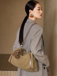 กระเป๋าหนังแท้คุณภาพสูงสำหรับผู้หญิงกระเป๋าถือดีไซเนอร์หรูกระเป๋าวินเทจแบบปะติดไหล่ต่อกันกระเป๋าแบรนด์ดั้งเดิม - Product Image 1