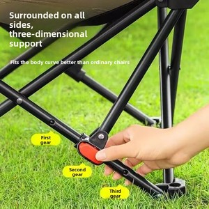 Silla Plegable para Exteriores Estilo Camping <span class=keywords><strong>Wen</strong></span> <span class=keywords><strong>Yan</strong></span>, Tela Oxford, Portátil, Reclinable, con Reposapiés Ajustable en Tres Posiciones - Product Image 3