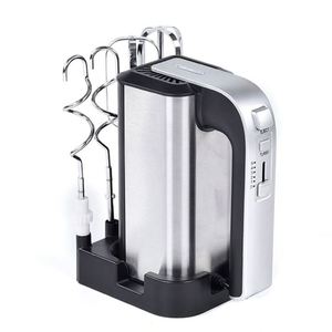 Batteur à œufs électrique à main en acier inoxydable Cx-6651 Base 5 vitesses Turbo 200w 250w 300w 350w, couleur personnalisée, avec base de rangement - Product Image 5