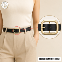 Boucle de ceinture carrée classique pour femme 35x24mm en or champagne brossé, accessoires de ceinture en cuir, vente en gros