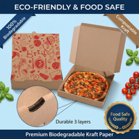 Boîte à pizza en carton ondulé pour le transport de repas à emporter, pâtisseries, en-cas, aliments, boîtes à pizza personnalisées, fabricant de boîtes à pizza