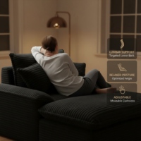Canapé-lit inclinable en mousse à mémoire de forme confortable, pliable, lavable, appartement, hôtel, fauteuil de jeu, petit lit