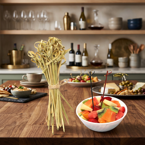 Top Selling Eco-Friendly Bamboo Skewers VietNam Processing Simple Natural Product High Application Standard Export Bulk Volume - Product Image 2