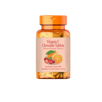 Comprimés à croquer de vitamine C saveur orange, marque privée OEM, 0,8 g 100 mg, supplément nutritionnel quotidien de VC pour adultes