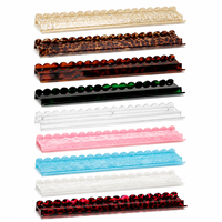 Support magnétique en acrylique en forme de U pour Mahjong, règle de placement de tuiles de Mahjong style américain en écaille de tortue, et outil de gestion des tuiles